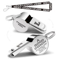 Qibajiu Whistles With Lanyard,Letter L, Coach Whistle, Football Gifts, Football Soccer Hockey Basketball Volleyball Baseball Coa