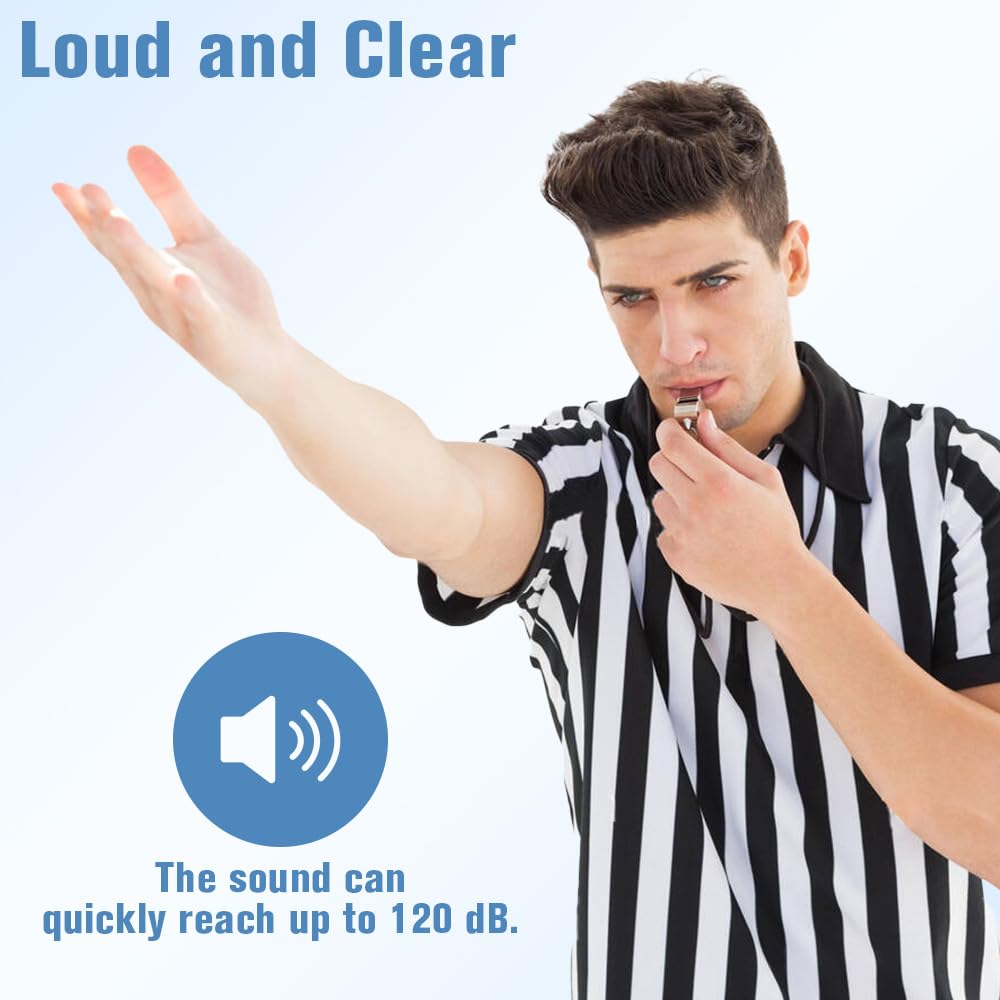 Whistle, Whistle For Coaches Stainless Steel Whistles With Lanyard Referee Whistle Emergency Coach Whistles Teacher Whistle Loud