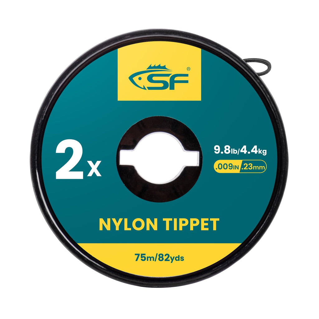 Sf Clear Monofilament Nylon Tippet Line Fly Fishing Tippets Leaders Trout # 75M 2X 1 Pack