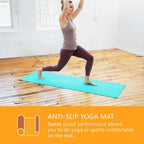 Sol Living Travel Yoga Mat - Natural Tree Rubber For Extra Grip - Non-Slip, Foldable, Eco-Friendly - Perfect For On-The-Go Yoga,