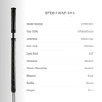 Winn 2-Piece Putter Grip, Black