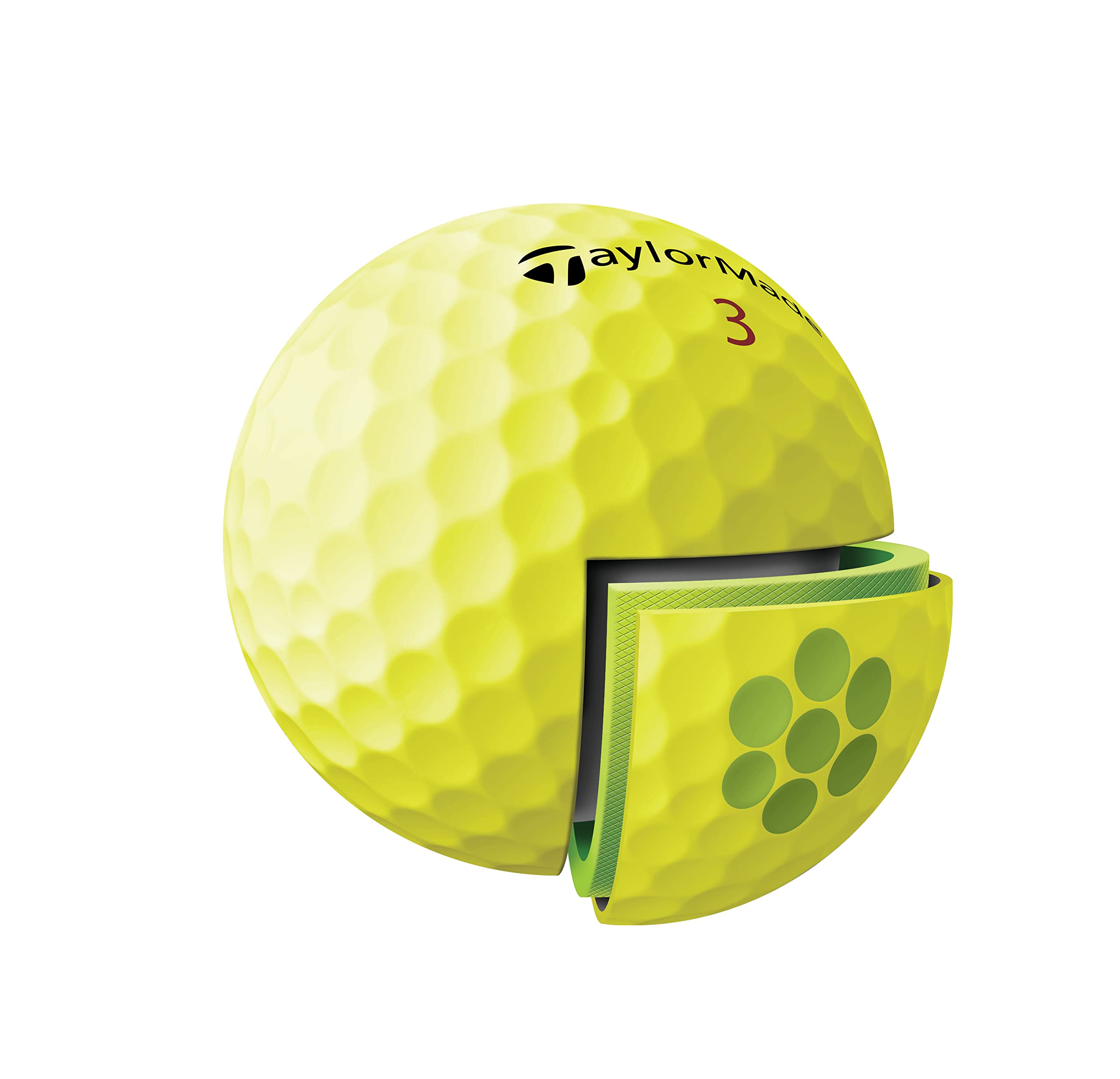 Taylormade Unisexs Tour Response Golf Ball, Yellow, One Size