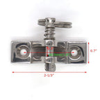 Vturboway 4 Pack Bimini Top Deck Hinge With Pin And Ring, 316 Stainless Steel, Free Installation Screws