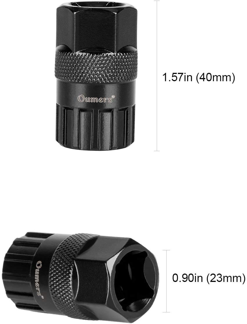 Oumers Bike Cassette Removal Tool With Chain Whip And Auxiliary Wrench Bicycle Sprocket Removal Tools, Bicycle Cassette Lock Rin