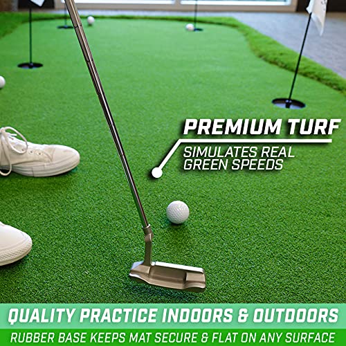 Gosports Golf Putting Green For Indoor & Outdoor Putting Practice - Choose 10Ft X 5Ft Or 12Ft X 5Ft
