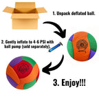 Safe Sport Gear Softy Volleyball - Super Soft Volleyball Designed For Pain-Free Play - Awesome Kids Volleyball With A Realistic