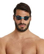 Arena Cobra Ultra Swipe Racing Swim Goggles For Men And Women, Non-Mirror Lens, Anti-Fog, Uv Protection, Dark Smokeblackblue