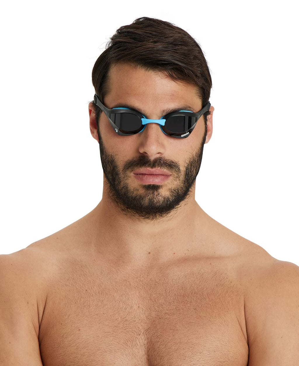 Arena Cobra Ultra Swipe Racing Swim Goggles For Men And Women, Non-Mirror Lens, Anti-Fog, Uv Protection, Bluewhiteblack