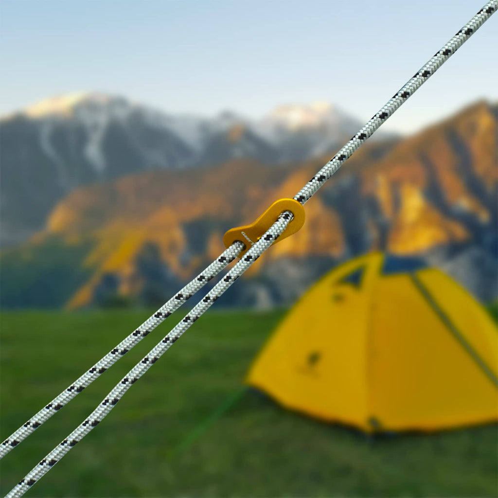 Geertop 5 Mm Camping Tent Guylines With Aluminum Adjuster Tensioner Ultralight Tent Cords For Camp Tent Tarp, Canopy Shelter, Ca