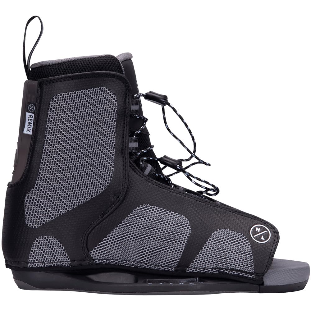 Hyperlite Remix Mens Wakeboard Bindings Black/Grey 4-8