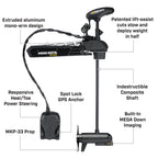 Minn Kota 1368881 Ultrex Freshwater Cable & Electric-Steer Bow-Mount Motor With Mega Down Imaging, Digital Maximizer & I-Pilot L