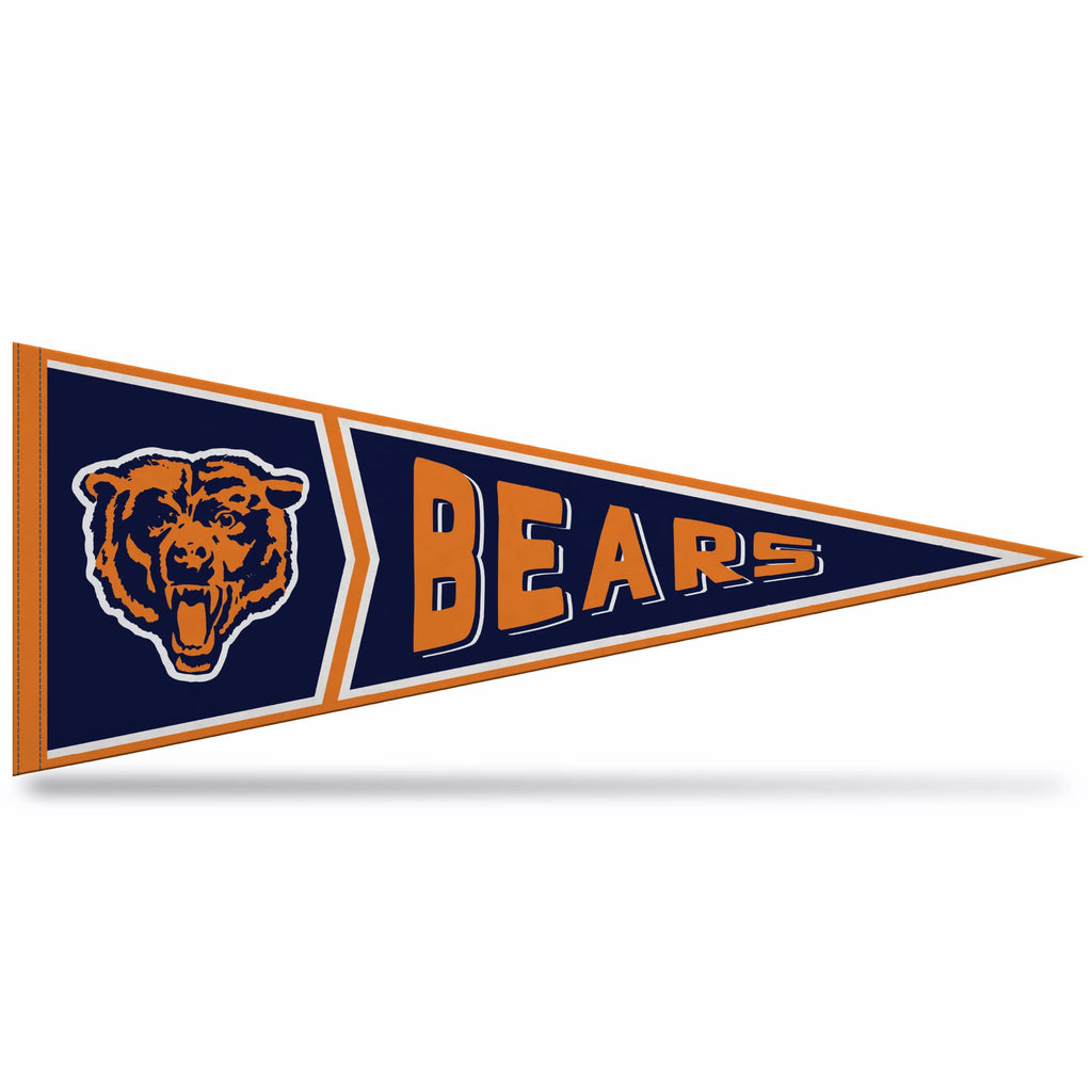 Rico Industries Nfl Football Chicago Bears Retro - Alt 12'' X 30'' Felt Wall D  Cor Pennant - Great For Home/Bed Room/Man Cave D