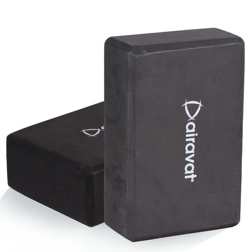 Airavat Yoga Block, Yoga Brick, High Density Eva Foam Blocks For Yoga, Pilates, Meditation, Aid Balance, Support And Deepen Pose