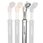 Djc Bike Suspension Seatpost Shock Absorber Damper Post 272 309 316 Mm, Lightweight Aluminum Body (Full Silver Color, 316Mm)