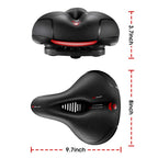 Grean Comfortable Seat Cushion For Men Women With Dual Shock Absorbing Ball Memory Foam Waterproof Wide Bicycle Saddle Fit For S