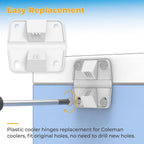 Cooler Replacement Plastic Hinges & Screws Set Compatible With Coleman Coolers  4 Pack