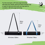 Slim Panda Yoga Mat Straps For Carrying,Adjustable Yoga Mat Carrier, Yoga Mat Sling(Yoga Mat Not Included)(Ocean)