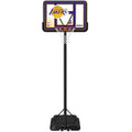Lifetime NBA Los Angeles Lakers Portable Basketball Hoop, Adjustable Height 7.5-10 Ft, 44 Inch Shatterproof Fusion Backboard, Ba