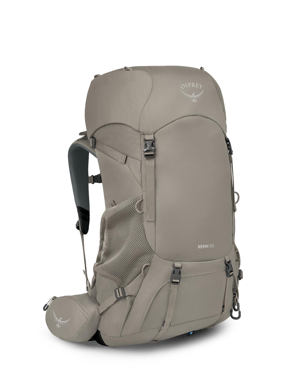 Osprey Renn 50L Women's Backpacking Backpack, Pediment Grey/Linen Tan