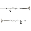 GoSports 30 ft Span Adjustable Wire Hanging Kit - Stainless Steel Cable System for Indoor & Outdoor Use - Hang Sports Nets, Stri