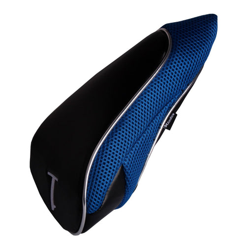 Andux Golf 460Cc Driver Fairway Wood Head Covers With Zipper Closure Set Of 3 (Black/Blue)