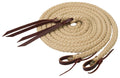 Weaver Leather Silvertip Hollow Braid Split Rein, Tan, 5/8-Inch X 8-Feet