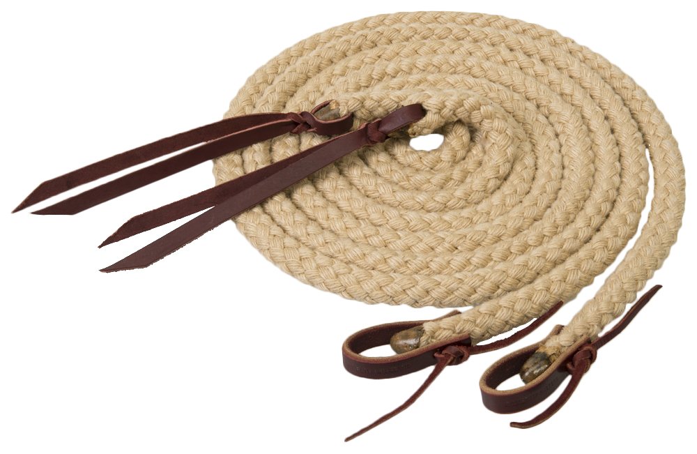 Weaver Leather Silvertip Hollow Braid Split Rein, Tan, 5/8-Inch X 8-Feet