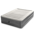 Intex 64095T Truaire Luxury Queen-Sized Air Mattress 18 Inch Tall Airbed With Built-In Air Pump And Carrying Storage Bag, Gray