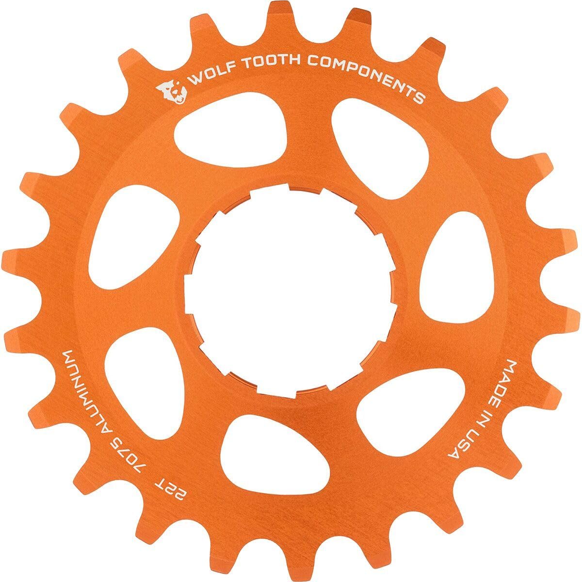 Wolf Tooth Aluminum Single Speed Cog Orange 22T