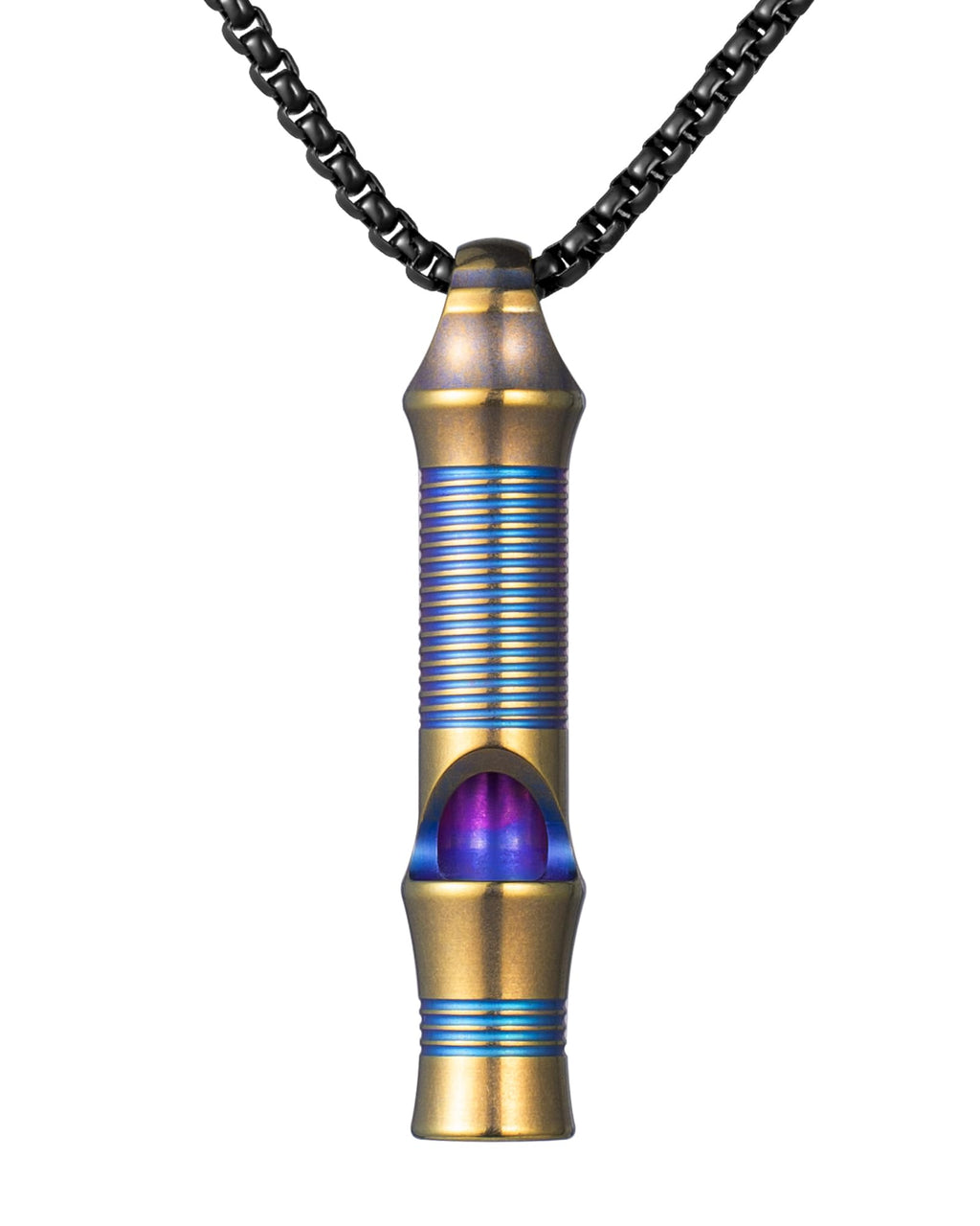 Tisur Titanium Emergency Whistle,Edc Safety Whistles Necklace Loud Up To 120Db,Survival Whistles For Survival,Hiking,Camping,Pet