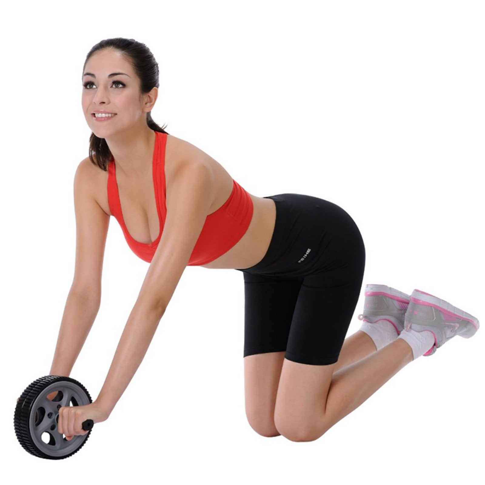 Sunny Health & Fitness Ab Roller Wheel For Abdominal Exercise Core Trainer Wheel Roller - No. 003, Black