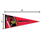 Rico Industries Ncaa Illinois State Redbirds Primary 12'' X 30'' Felt Wall D  Cor Pennant - Great For Home/Bed Room/Man Cave D