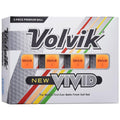 Volvik New Vivid Golf Balls: Matte Orange, Dozen