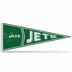 Rico Industries Nfl Football New York Jets Retro - Alt 12'' X 30'' Felt Wall D  Cor Pennant - Great For Home/Bed Room/Man Cave D