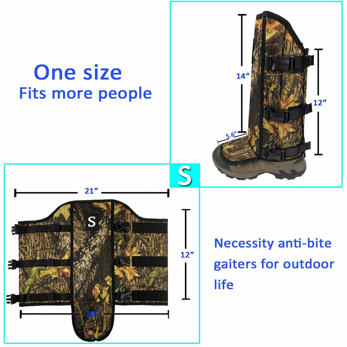 Smarkey Snake Gaiters Bite Protection Guard For Lower Legs Protects Against All Types Of Rattlesnakes And Other Poisonous Snakes