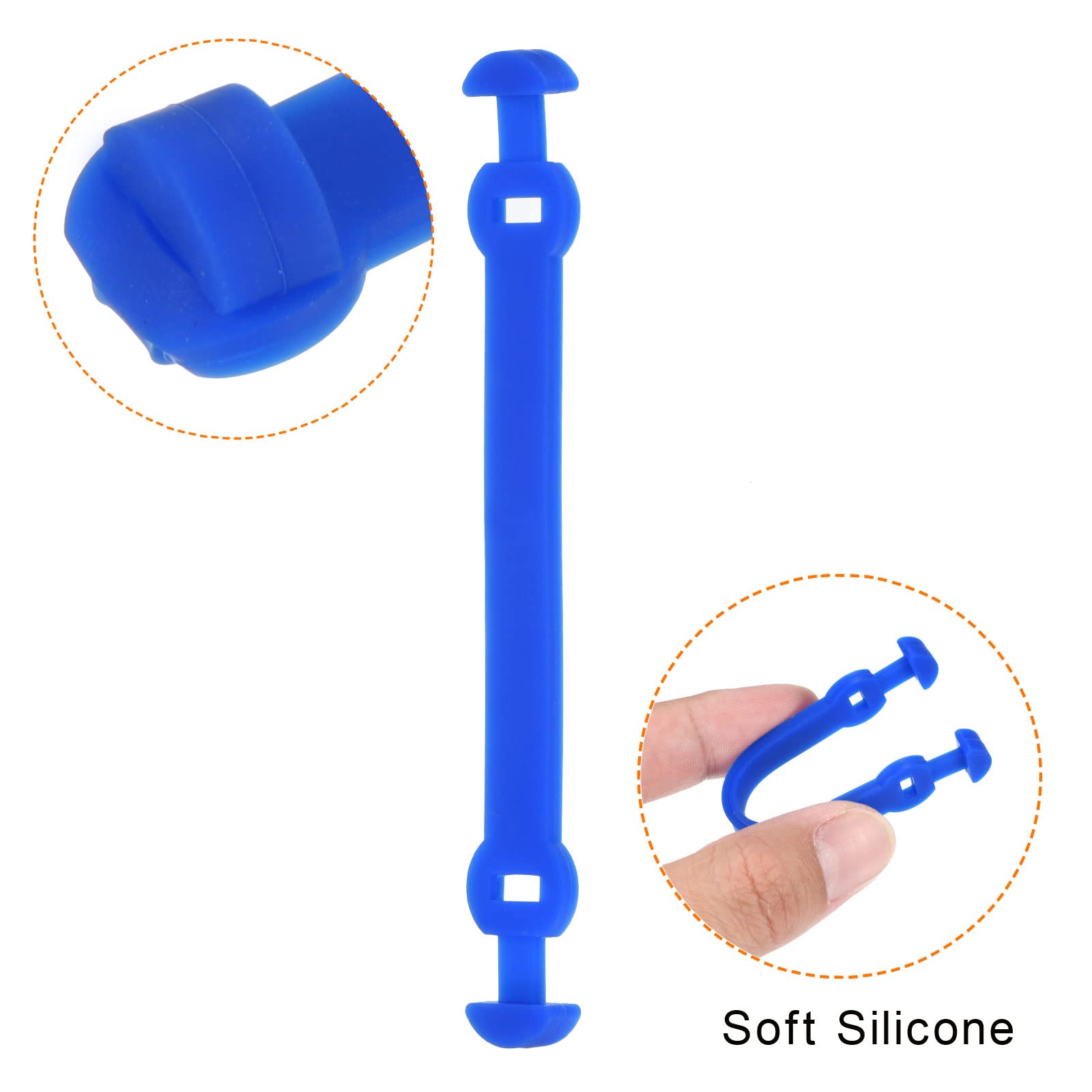 Patikil Tennis Vibration Dampeners, 4 Pack Silicone Racquet Shock Absorber Racket String Damping, Blue