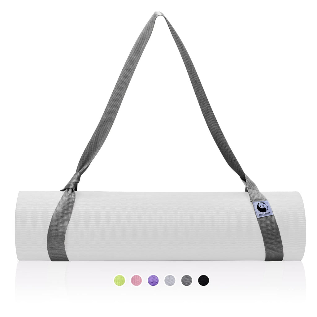 Slim Panda Yoga Mat Straps For Carrying,Adjustable Yoga Mat Carrier, Yoga Mat Sling(Yoga Mat Not Included)(Dark Grey)