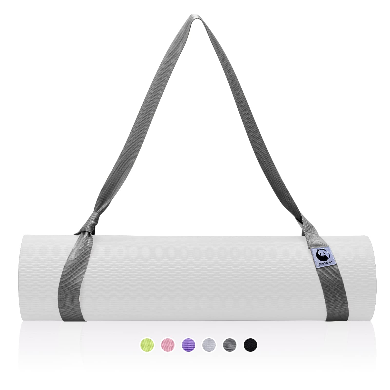 Slim Panda Yoga Mat Straps For Carrying,Adjustable Yoga Mat Carrier, Yoga Mat Sling(Yoga Mat Not Included)(Dark Grey)