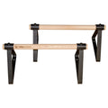 Vita Vibe Wood Parallettes Set 18'' - 24'' Long (24'' Long)