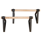 Vita Vibe Wood Parallettes Set 18'' - 24'' Long (24'' Long)