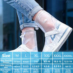 Waterproof Shoe Covers For Rain, Non-Slip Silicone Overshoes With Zipper, Reusable Shoe Protectors For Bicycling And Outdoor Act