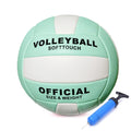 ABAJI Volleyball Light Green Official Size Thicker PU Waterproof Anti-Explosion Design Youth Boys Girls Training Practice Indoor