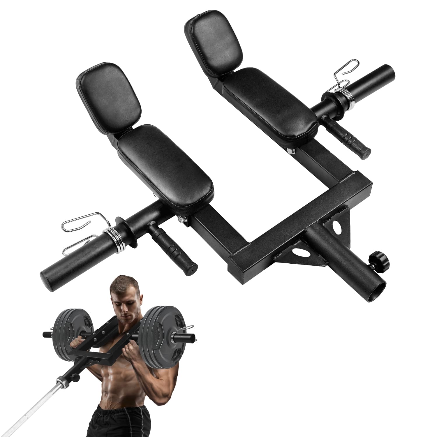 Yes4All Viking Shoulder Press Landmine Attachment - Weightlifting Handle Fits 2-Inch Olympic Bars Works Shoulders Chest Abs Back