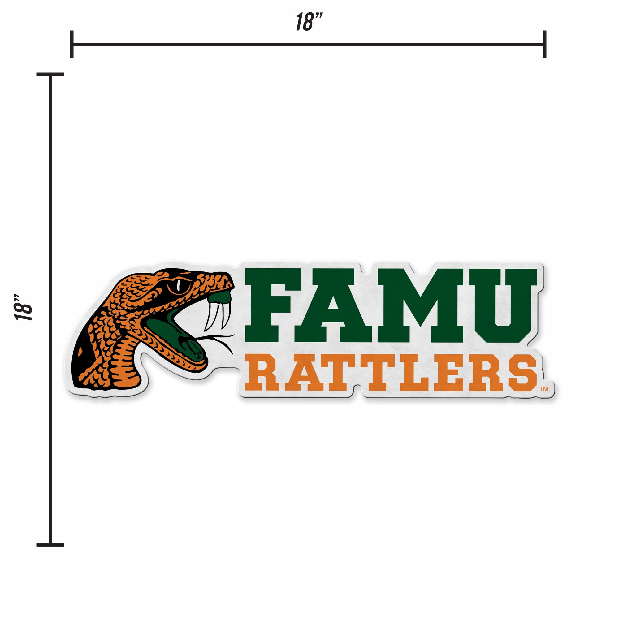 Rico Industries Ncaa Florida A&M Rattlers Primary Shape Cut Pennant - Home And Living Room D  Cor - Soft Felt Ez To Hang