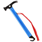 Redcamp Aluminum Camping Hammer With Hook, 12'' Lightweight Multi-Functional Tent Stake Hammer, Portable Camp Stake Mallet, Blue