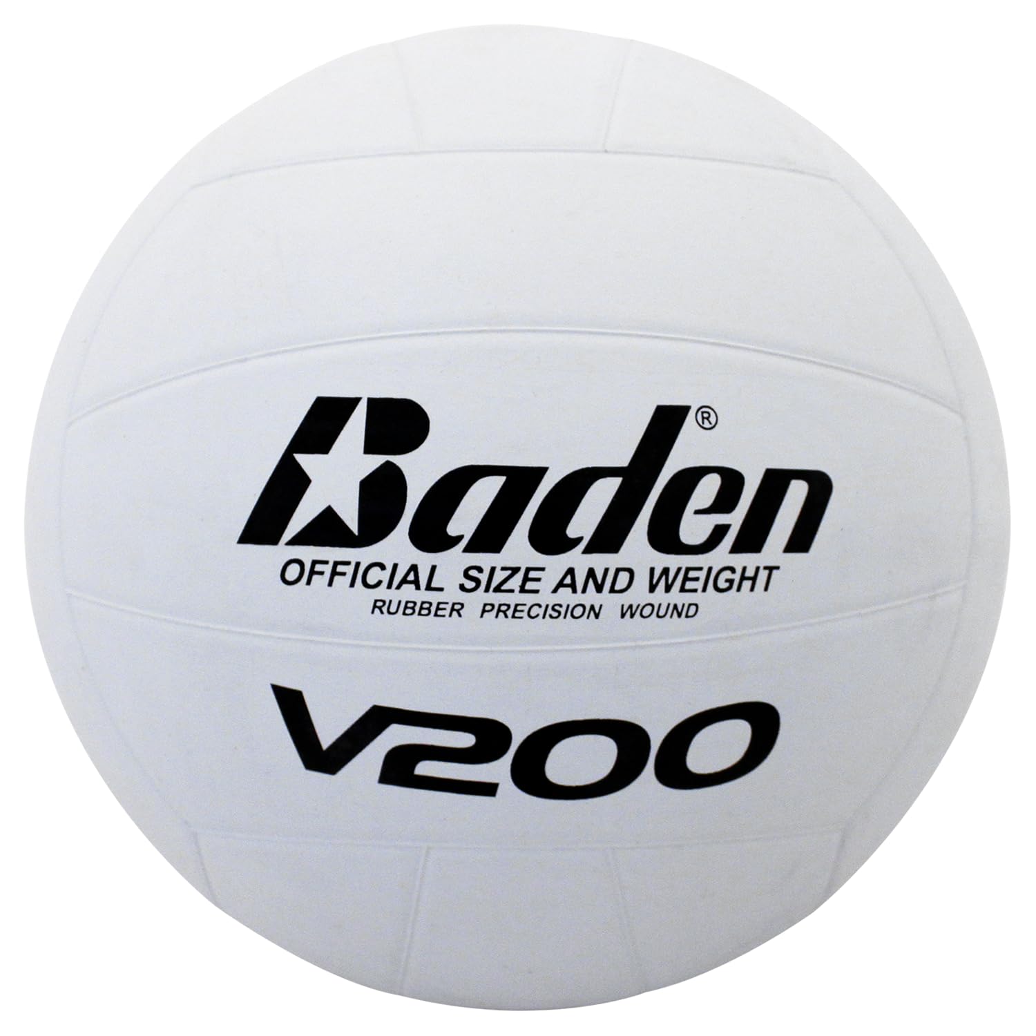 Baden V200 Rubber Volleyball | Durable All Purpose Volleyball | Perfect for Indoor and Outdoor Play | Suitable for All Ages | Of