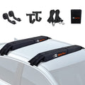 Meefar Universal Car Soft Roof Rack Pads Luggage Carrier System For Kayak Surfboard Sup Canoe Include 2 Heavy Duty Tie Down Stra