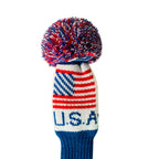 Scott Edward Knit Patriotic Golf Club Covers Set Of 4 Usa Flag Driver Cover*1 Fairway Cover*2 Hybrid/Ut Cover*1 A Nice Addition
