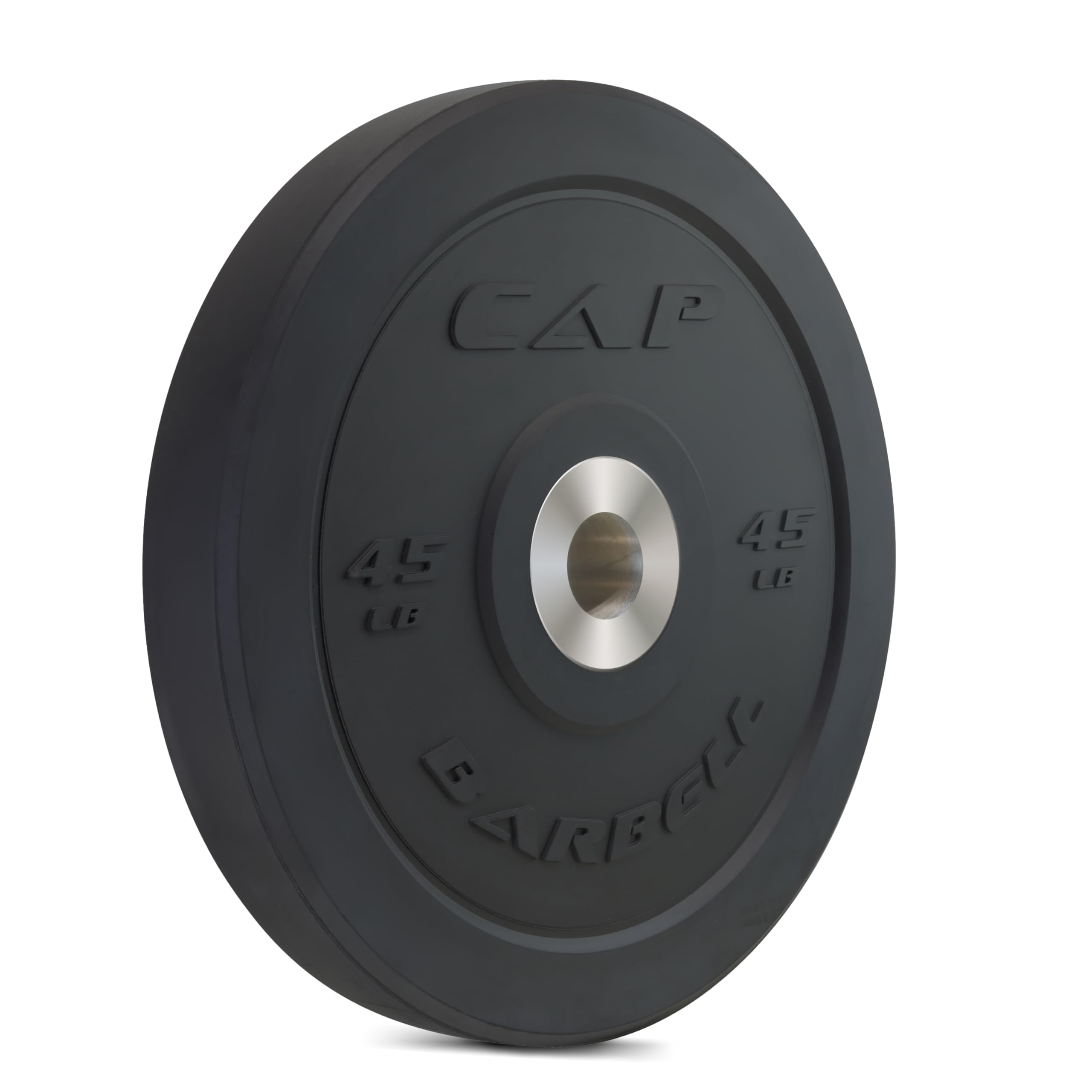 Cap Barbell Best Olympic Bumper Plate, Black, 45 Lb Single