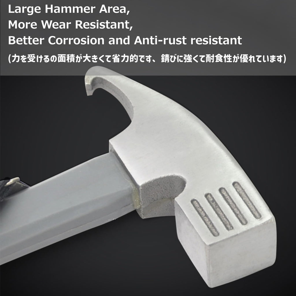 Azarxis Camp Hammer Tent Mallet Tent Peg Remover Tent Stake Puller For Hiking Camping Trekking Backpacking Climbing Park Beach G